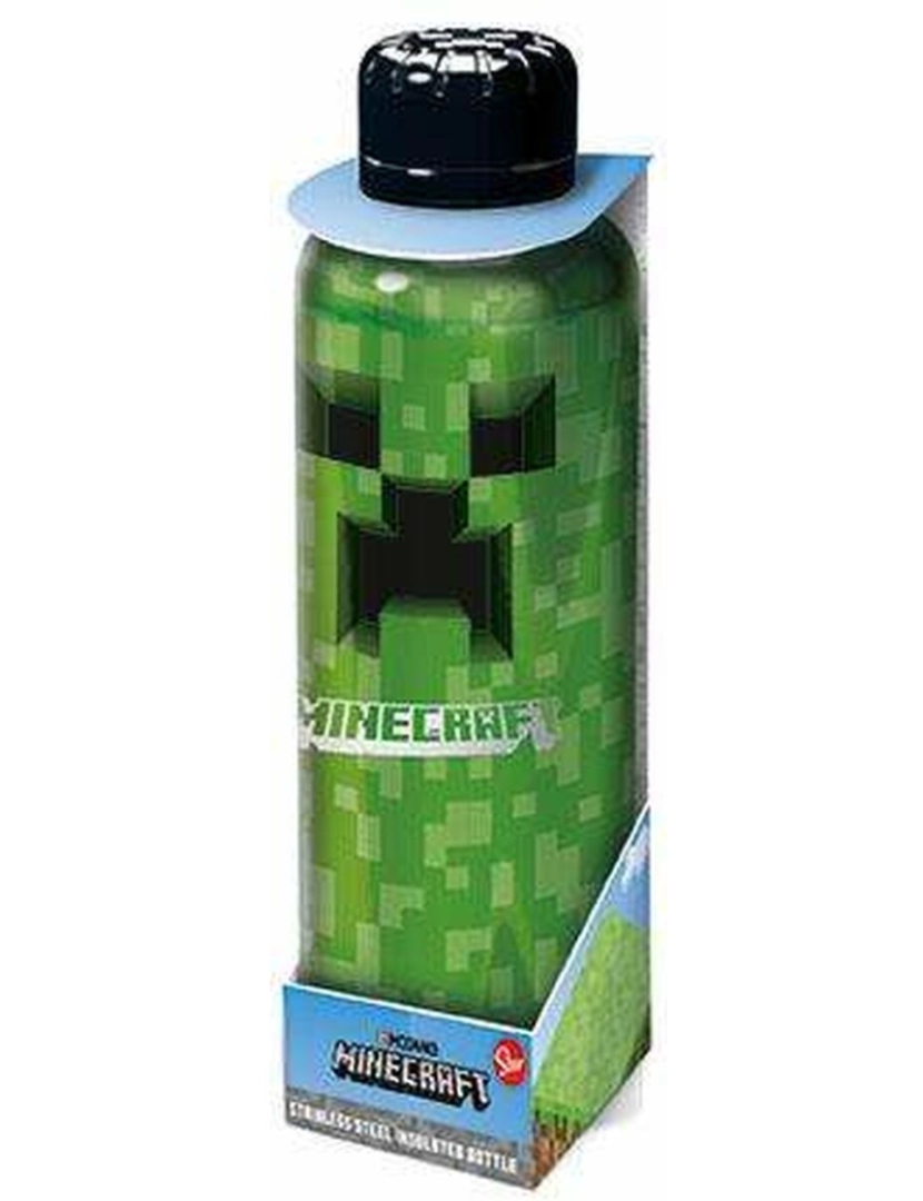Minecraft - Garrafa Minecraft 515 ml Aço inoxidável Polipropileno