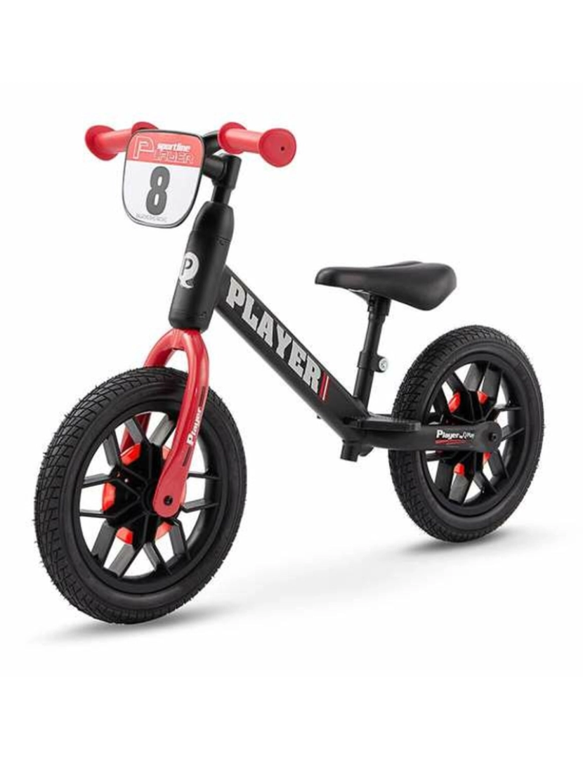 Bigbuy Fun - Bicicleta Infantil New Bike Player Luzes Vermelho 10"