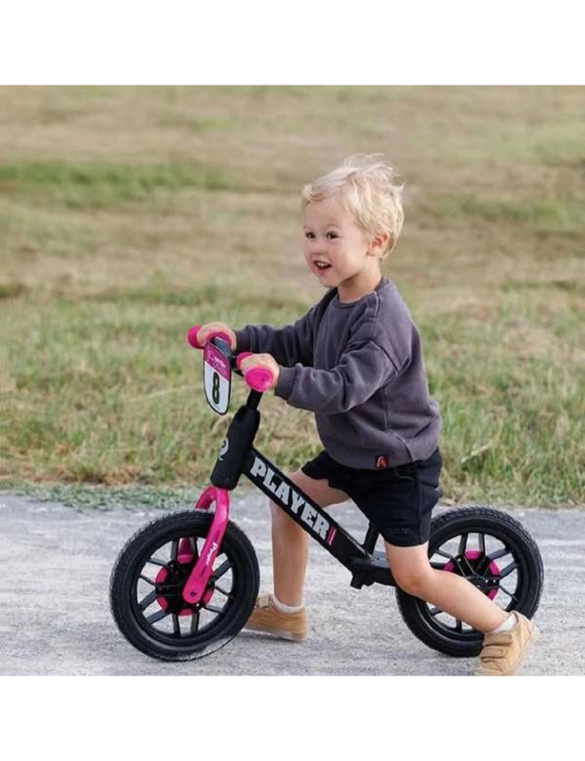 imagem de Bicicleta Infantil New Bike Player Luzes Cor de Rosa 10"3