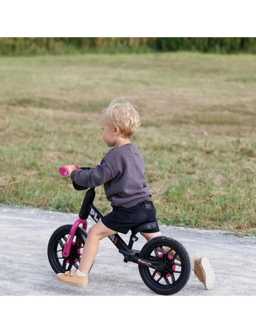 imagem de Bicicleta Infantil New Bike Player Luzes Cor de Rosa 10"4