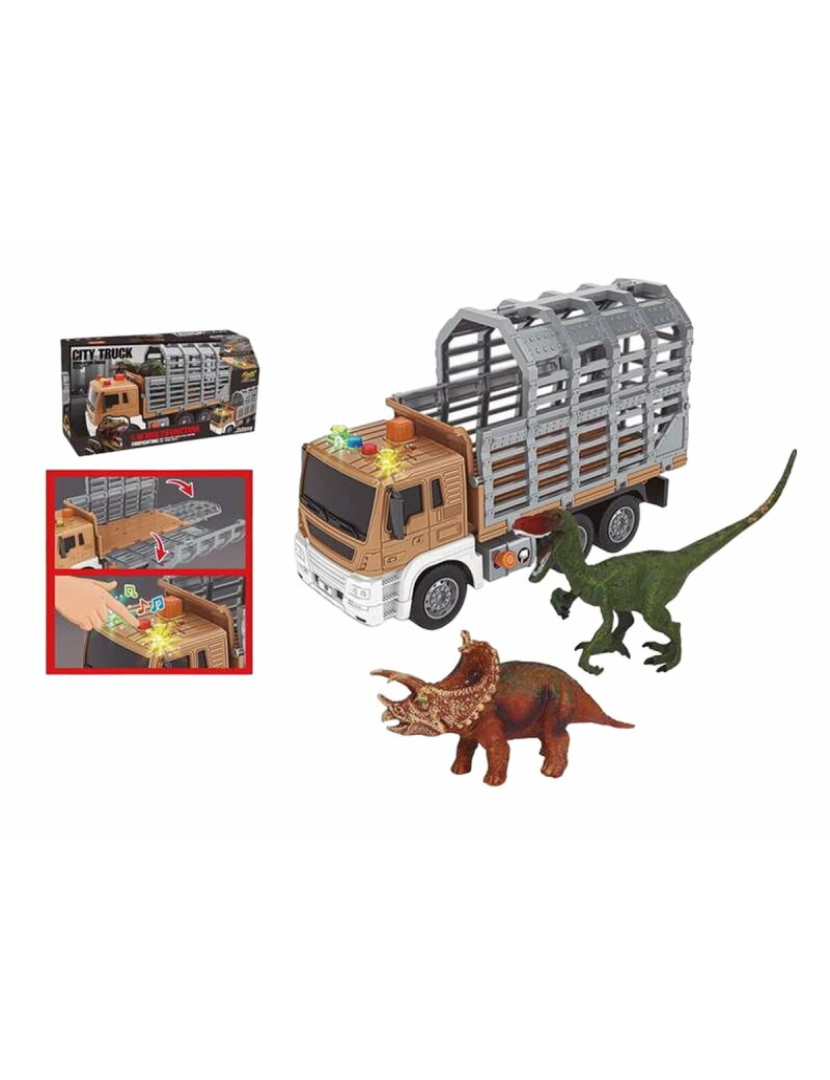 Bigbuy Fun - Camião 1:16 Dinossauros