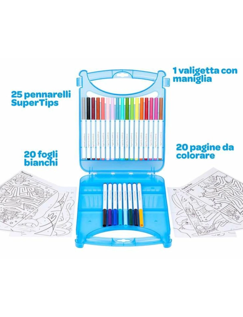 imagem de Conjunto de Canetas de Feltro Crayola Lavável 65 Peças2