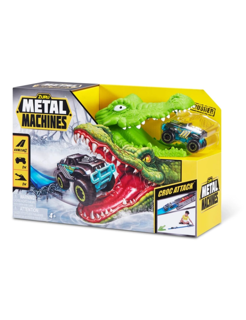 imagem de Pista Lançadora Zuru Metal Machines Croc Attack 30 x 9 cm5