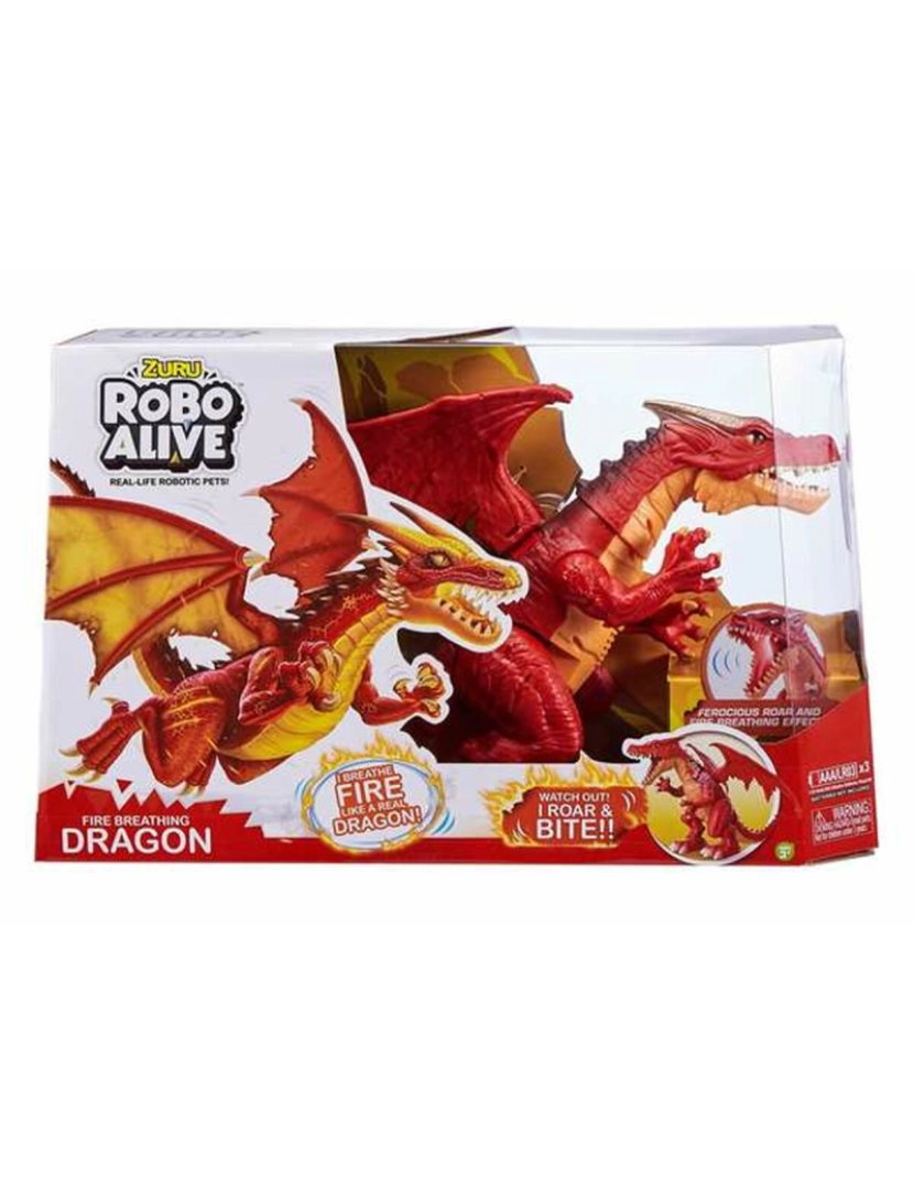 Bigbuy Fun - Figuras de Ação Robo Alive Ferocius Roaring Dragon