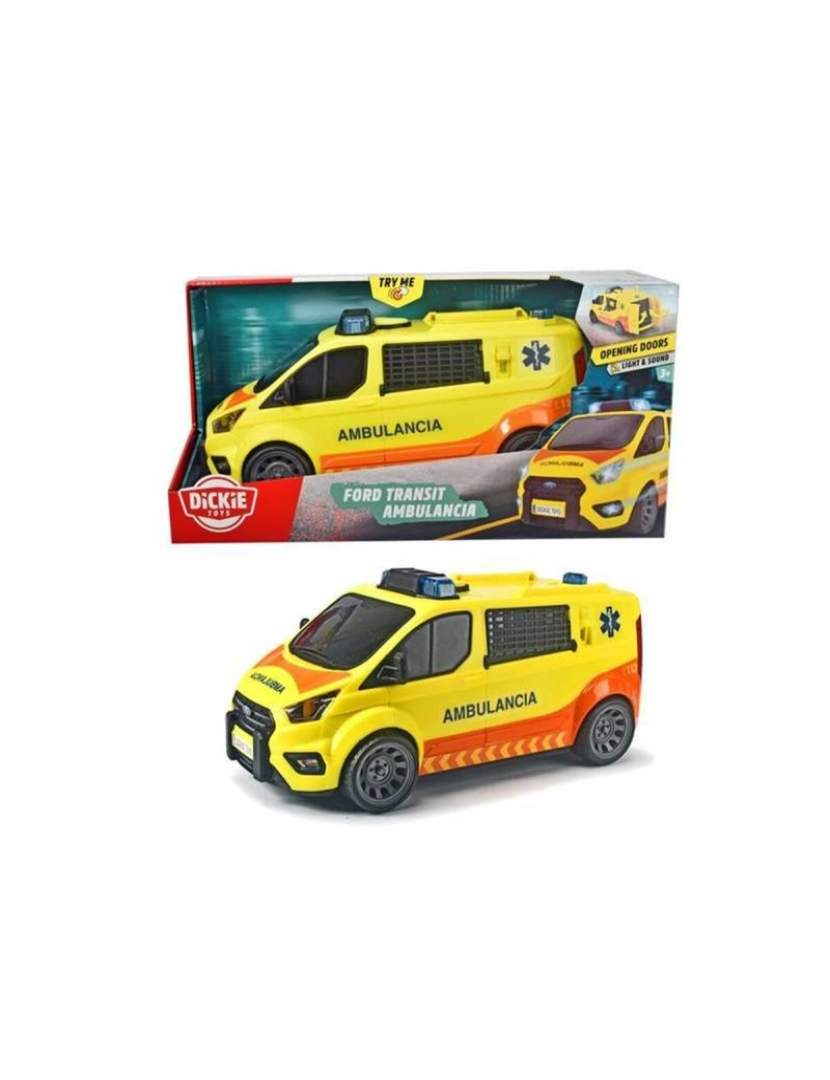 Dickie Toys - Ambulância com Luz e Som Dickie Toys 38 cm