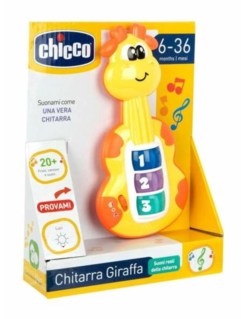 imagem de Brinquedo musical Chicco Som Luzes Girafa1