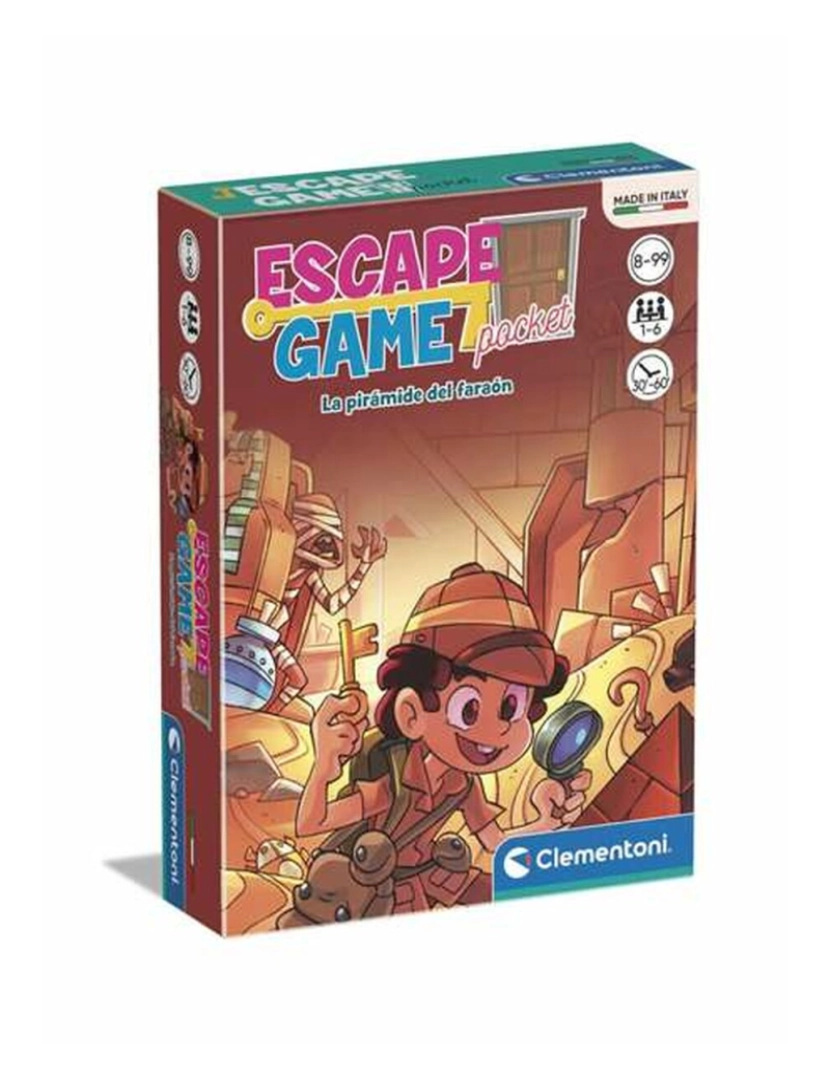 imagem de Jogo Educativo Clementoni Escape Room La piramide del faraón ES 11,2 x 15,6 x 3,2 cm1