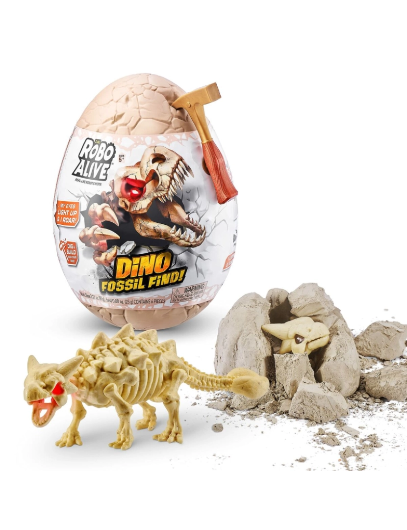 imagem de Ovo surpresa Zuru Robo Alive Dino Fossil Find 23 cm5