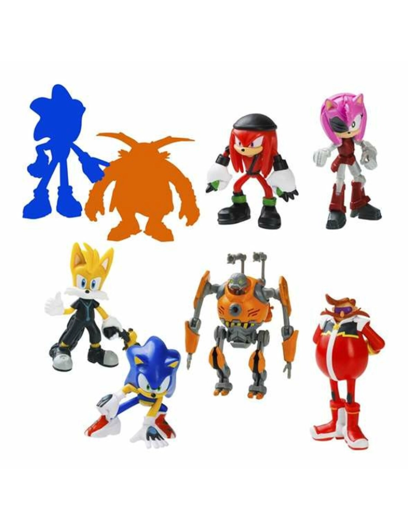 imagem de Conjunto de Figuras Sonic 8 Unidades 6,5 cm2