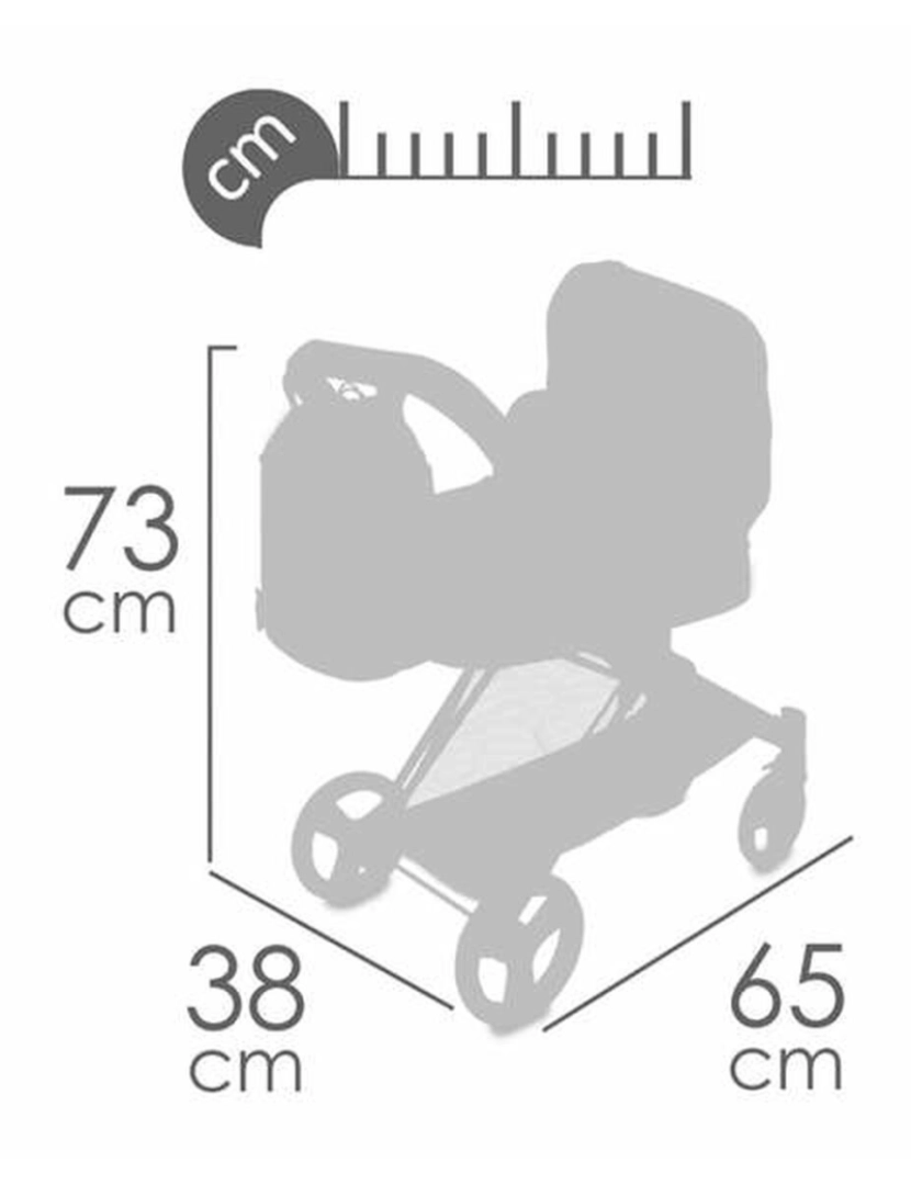 imagem de Carrinho para Bonecas Decuevas 73 x 38 x 65 cm3