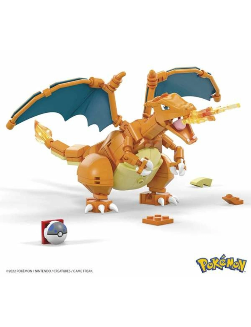 imagem de Jogo de Construção Pokémon Mega Charizard 222 Peças3