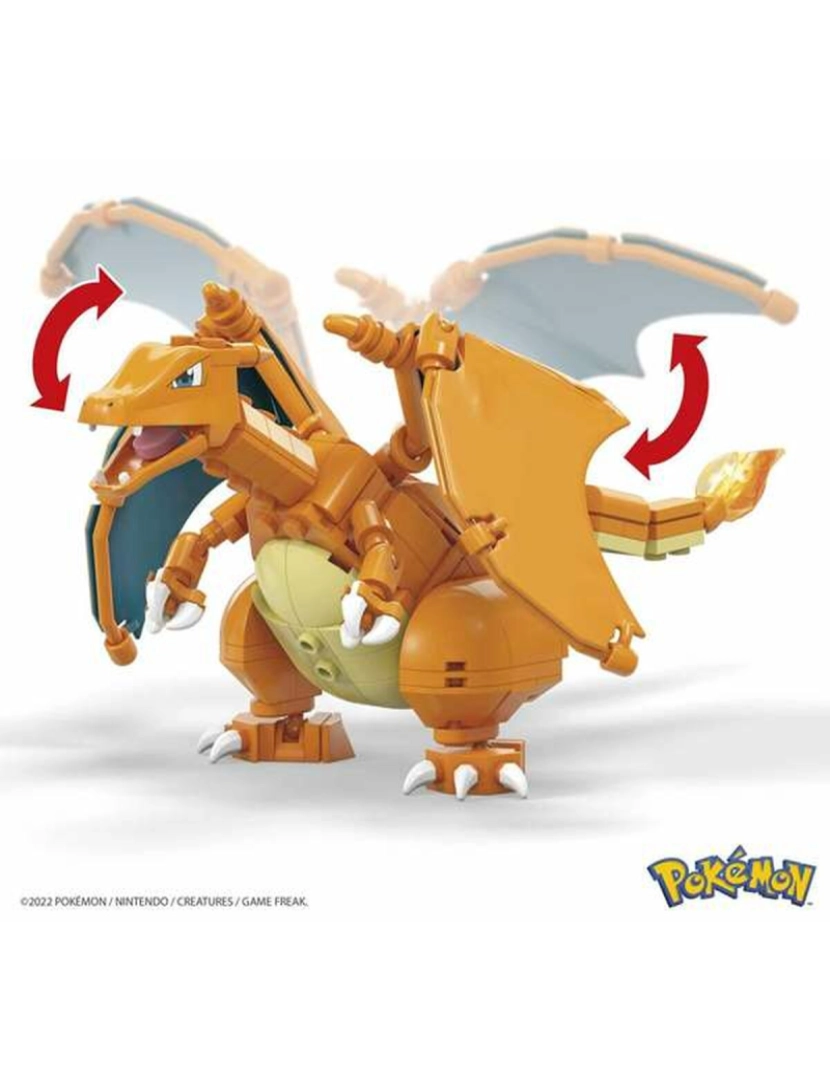 imagem de Jogo de Construção Pokémon Mega Charizard 222 Peças4