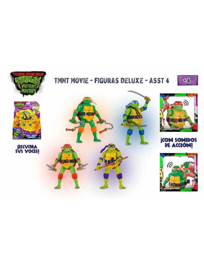 imagem de Figura articulada Teenage Mutant Ninja Turtles Deluxe 7 cm3