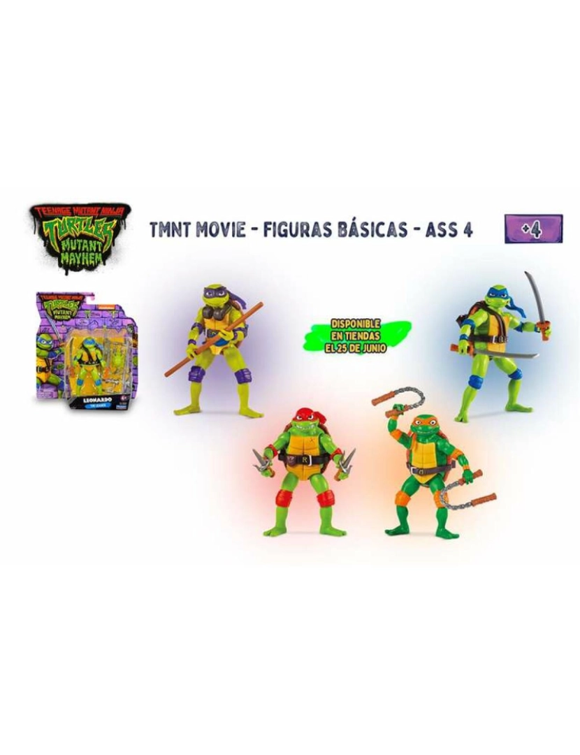 imagem de Figura articulada Teenage Mutant Ninja Turtles 7 cm2