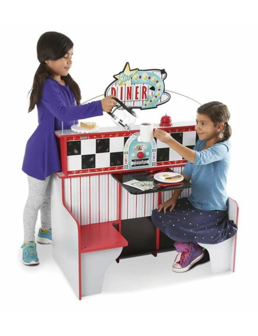 imagem de Cozinha de Brincar Melissa & Doug Restaurante 108 x 66 x 18 cm2