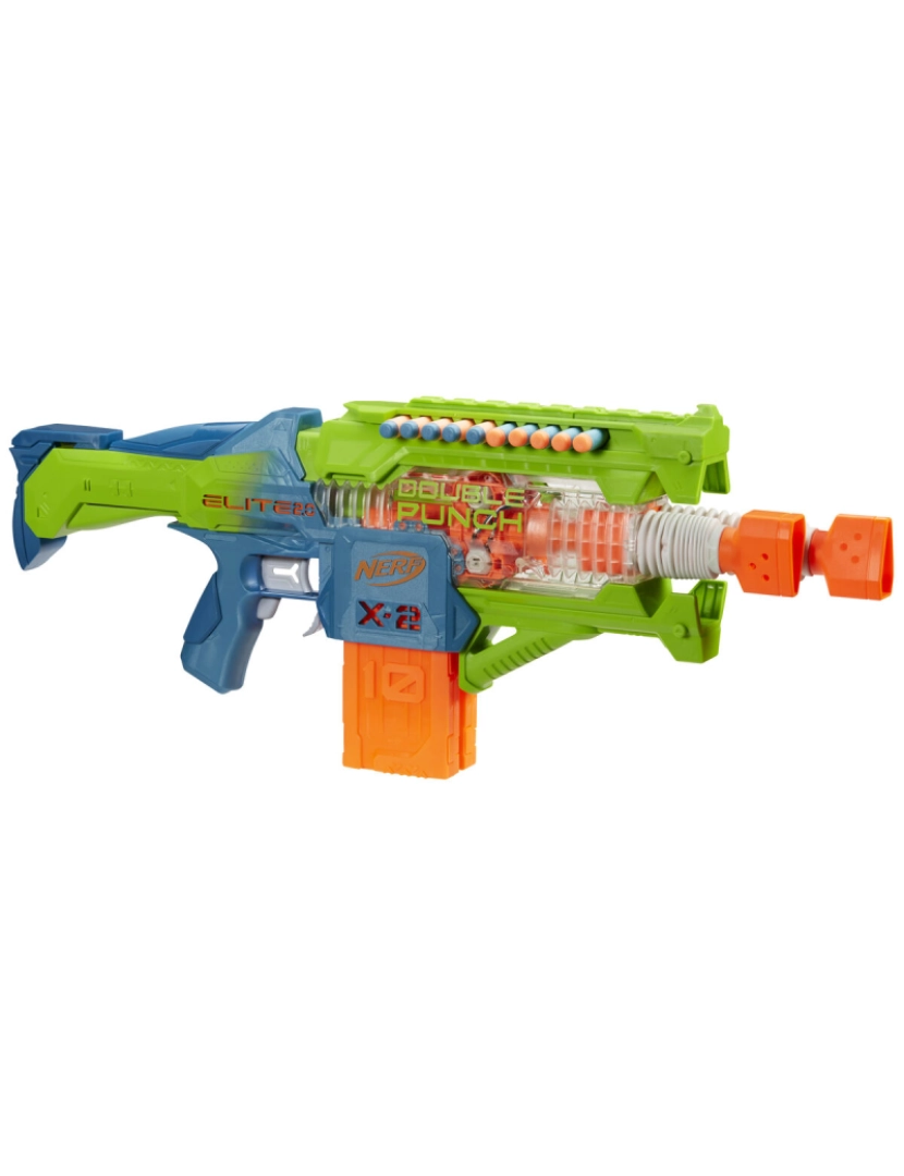 imagem de Pistola Hasbro Nerf Elite 2.0 Double Punch Dardos x 50 28,6  x 66 x 8 cm4