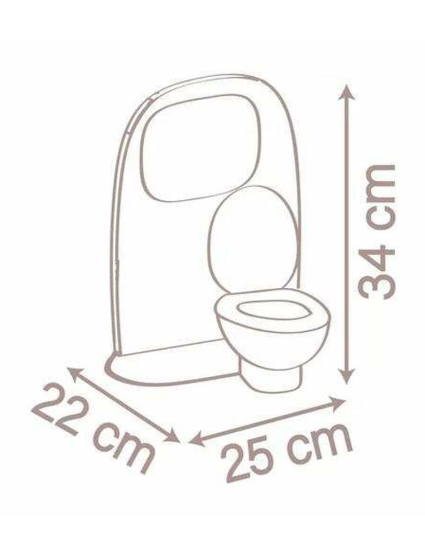 imagem de Acessórios para Bonecas Smoby Toilettes Acessórios 2 em 1 34 x 25 x 22,2 cm4