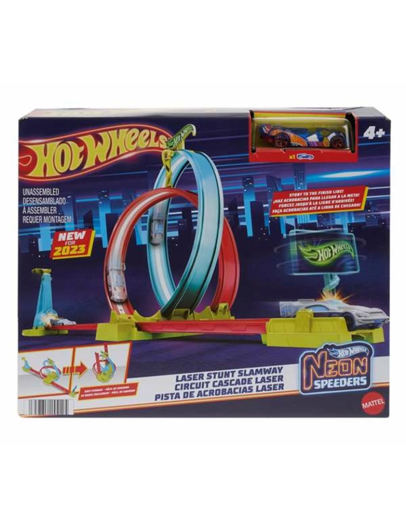 Hot Wheels - Pista de Corridas Hot Wheels Neon Speeders