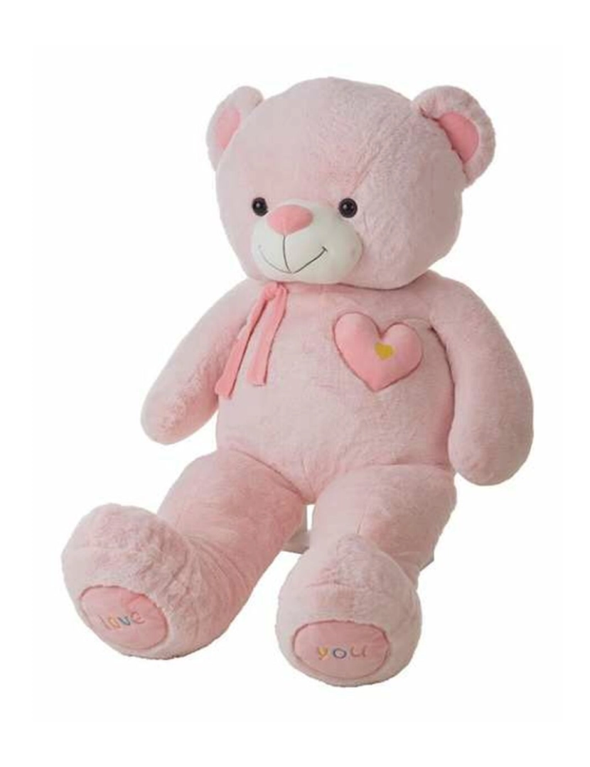 Bigbuy Kids - Peluche Valentin Cor de Rosa Urso 100 cm