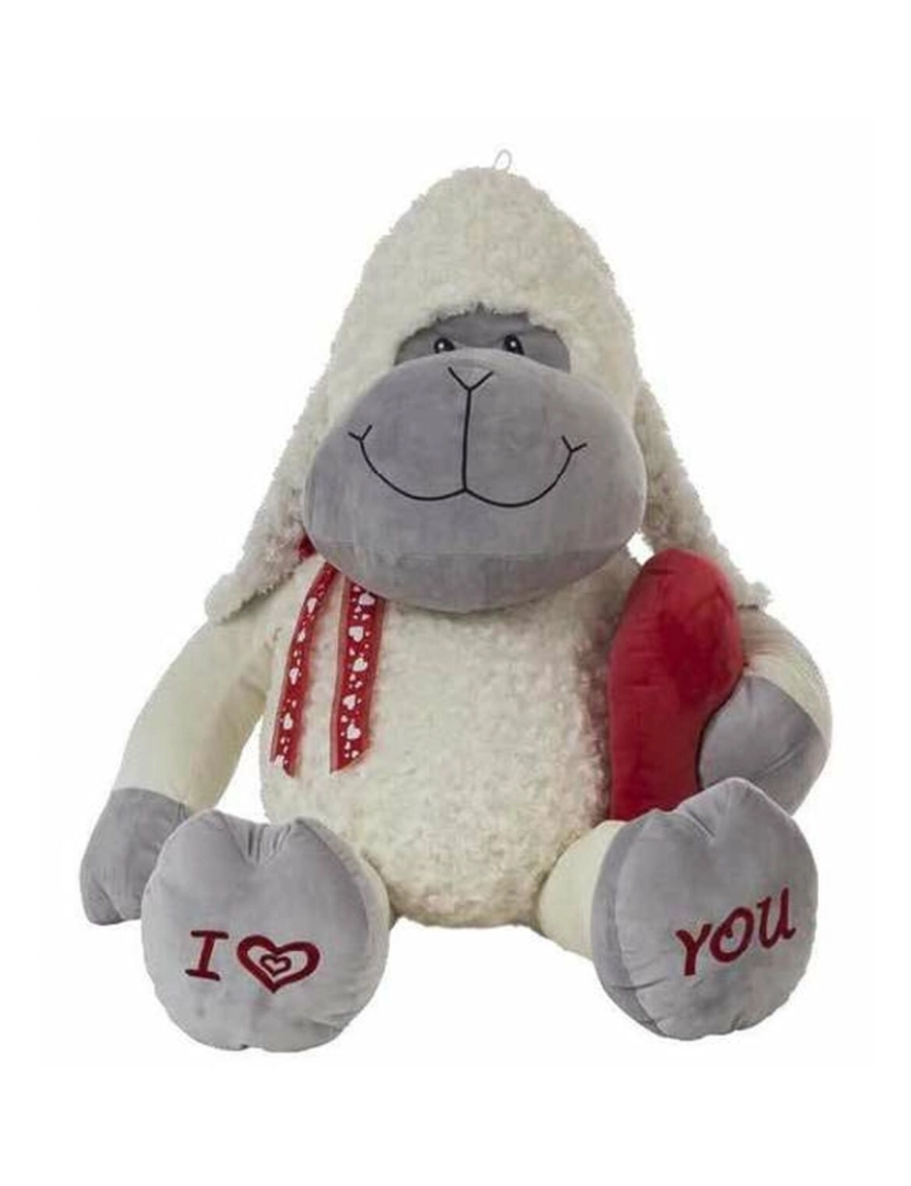 Bigbuy Kids - Peluche Amour 38 cm Coração Ovelha