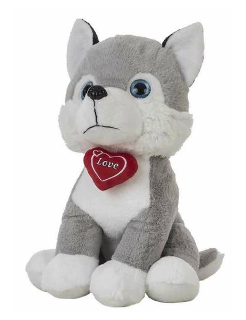 Bigbuy Kids - Peluche Husky Coração 48 cm