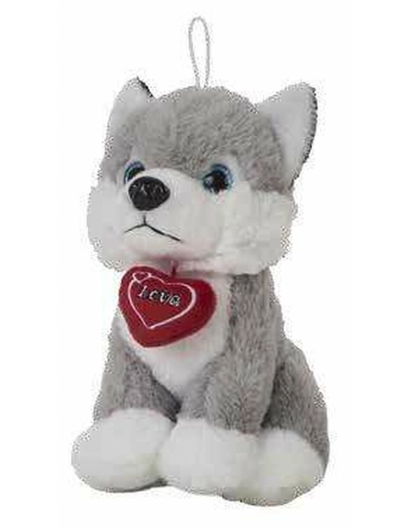 Bigbuy Kids - Peluche Husky Coração 28 cm