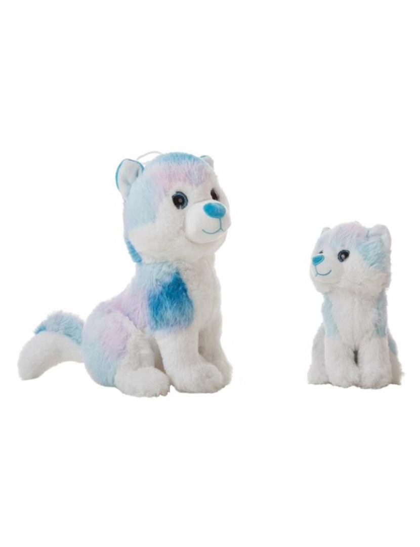 Bigbuy Kids - Peluche Azul Husky 28 cm