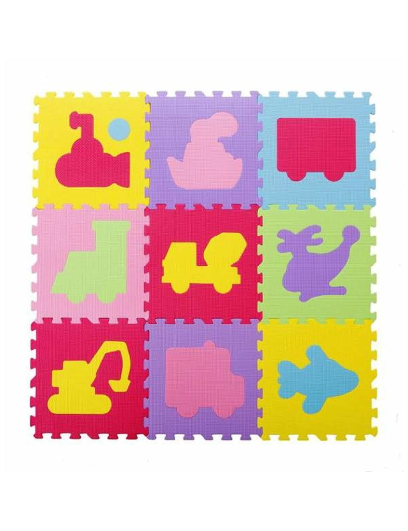 imagem de Puzzle Infantil 9 Peças 30 x 30 x 1 cm Transporte4