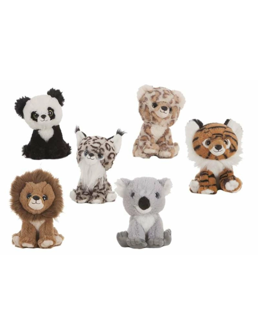 Bigbuy Kids - Set of plush toys 6 Peças 22 cm animais