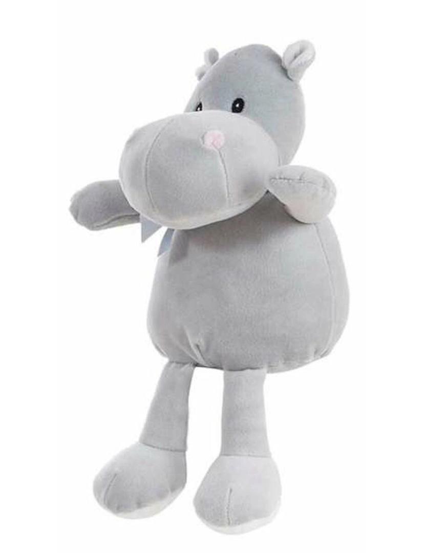 Bigbuy Kids - Peluche Cinzento Suave Hipopótamo 30 cm
