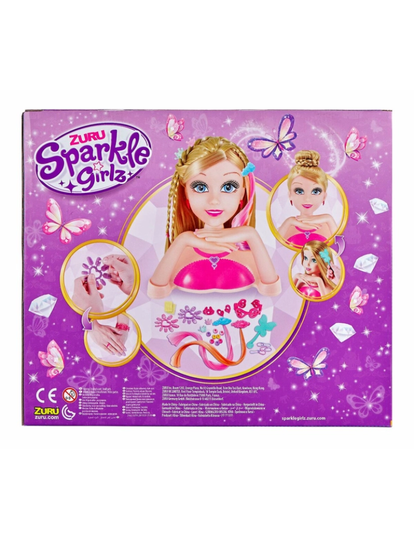 imagem de Boneca para Pentear Sparkle Girlz Busto4