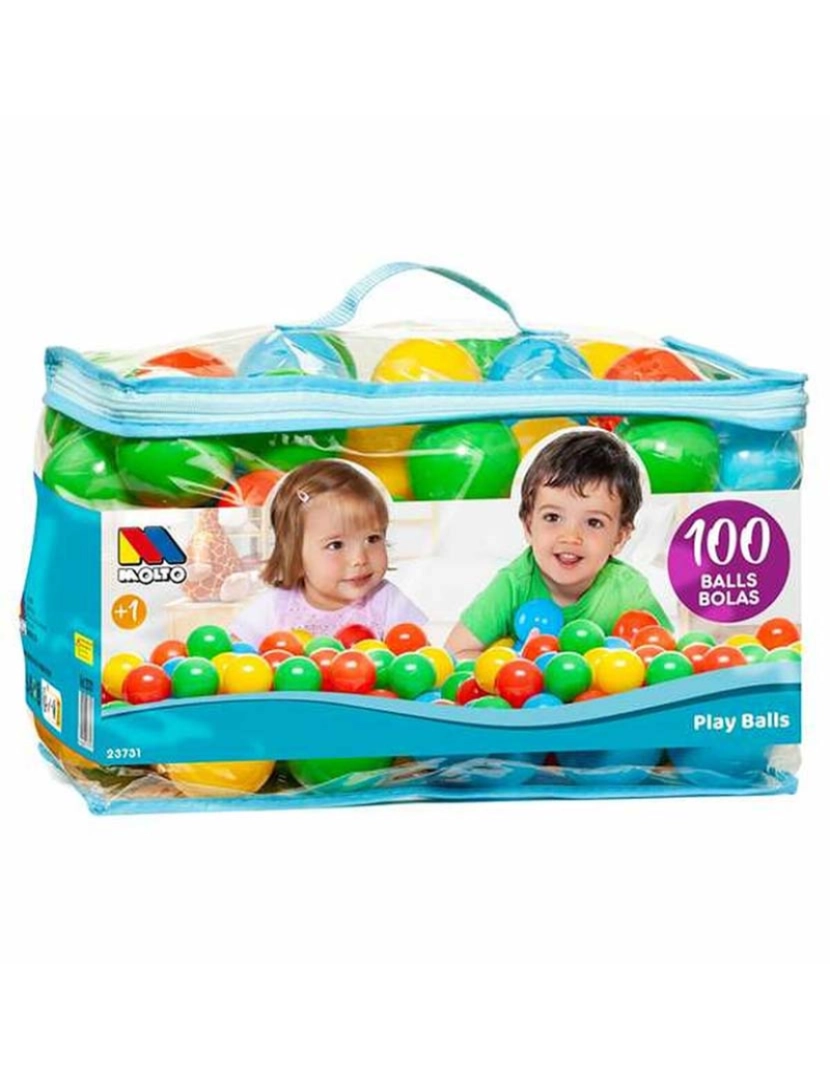 Moltó - Bolas Multicolor 100 Unidades