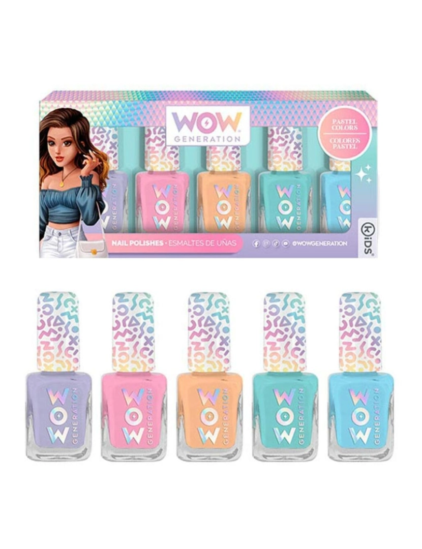 Wow Generation - verniz de unhas Wow Generation   5 Unidades Infantil Conjunto