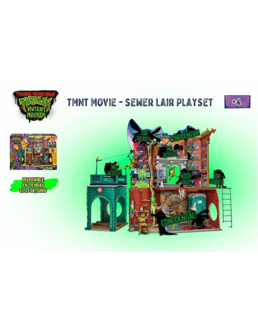 imagem de Playset Famosa tortugas ninja5