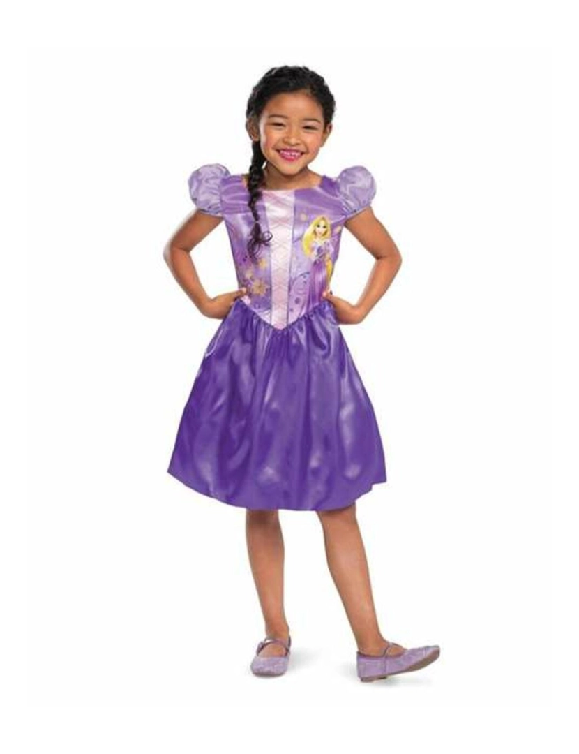 Bigbuy Carnival - Fantasia para Crianças Rapunzel Basic Princesa de Conto Roxo