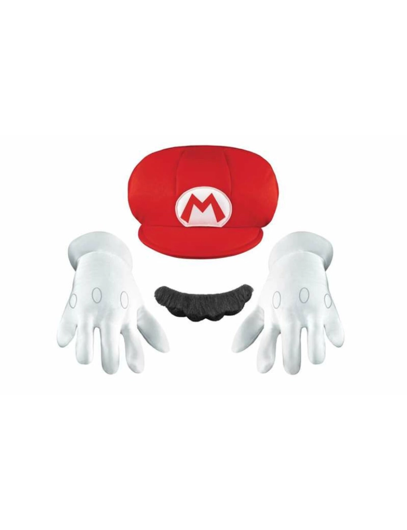 Bigbuy Carnival - Acessório para Fantasia Super Mario Kit 4 Peças