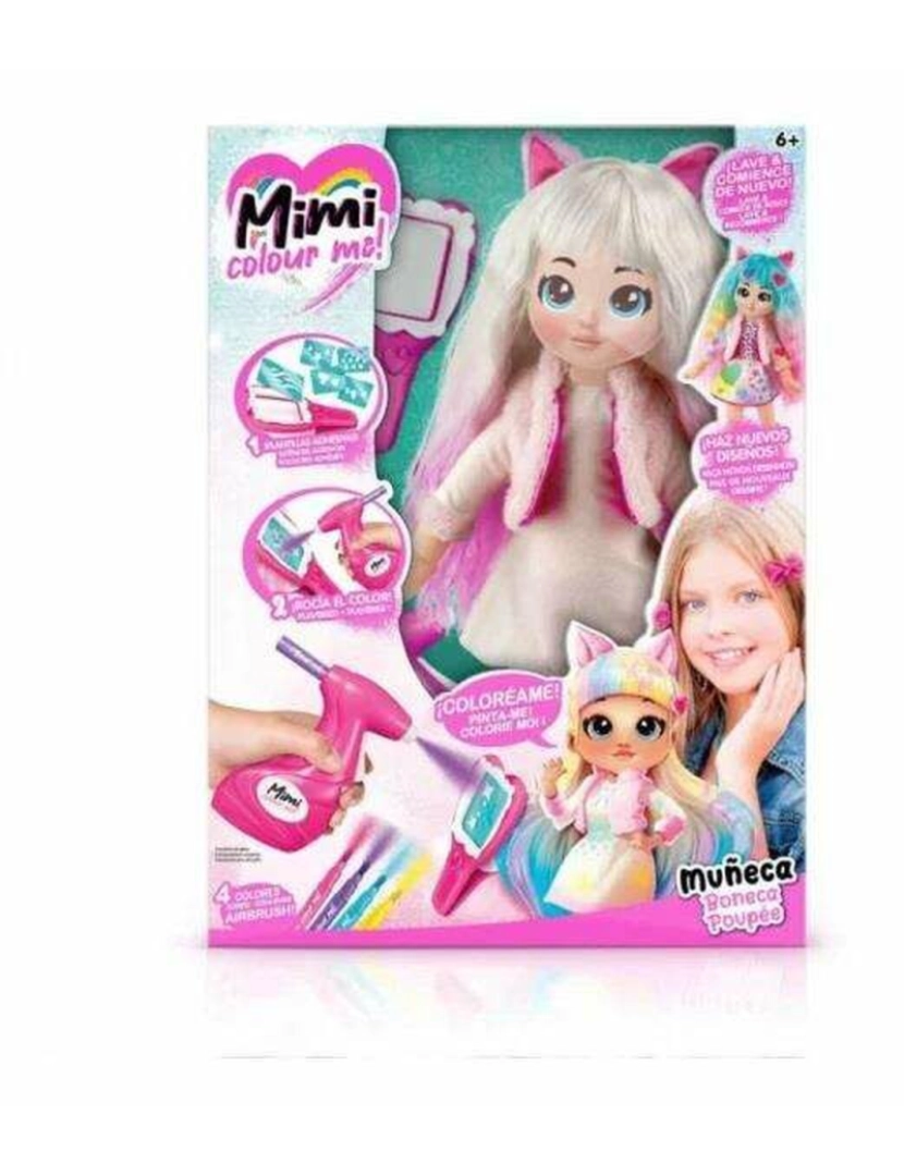 imagem de Boneca para Pentear Canal Toys Mimi Colour Me 40 cm3