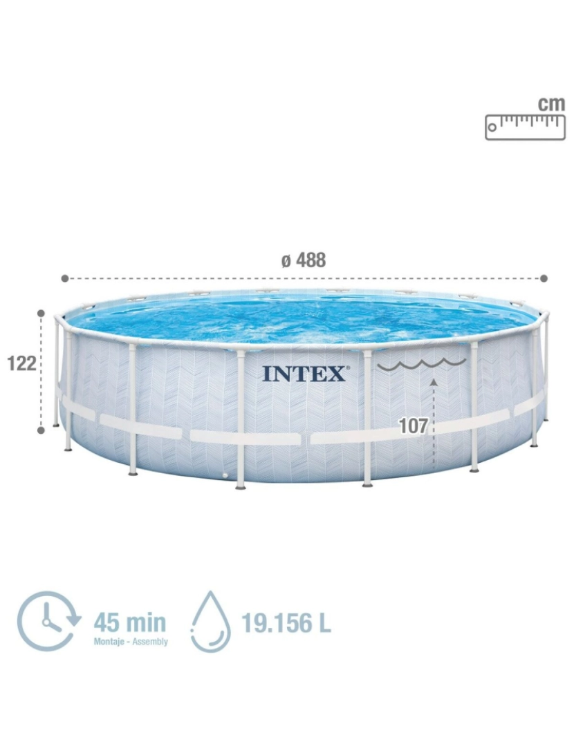 imagem de Piscina Desmontável Intex Chevron Prism Redonda 427 x 107 cm4