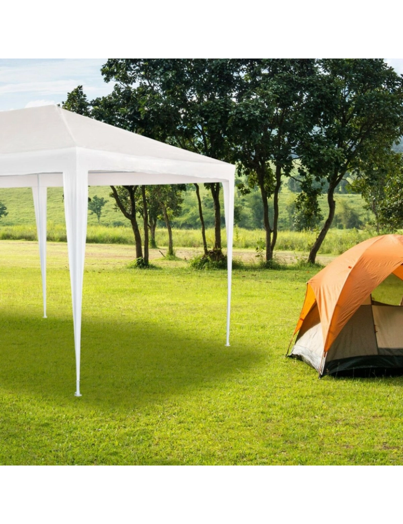 imagem de Gazebo Aktive 300 x 255 x 600 cm Metal Branco Plástico4