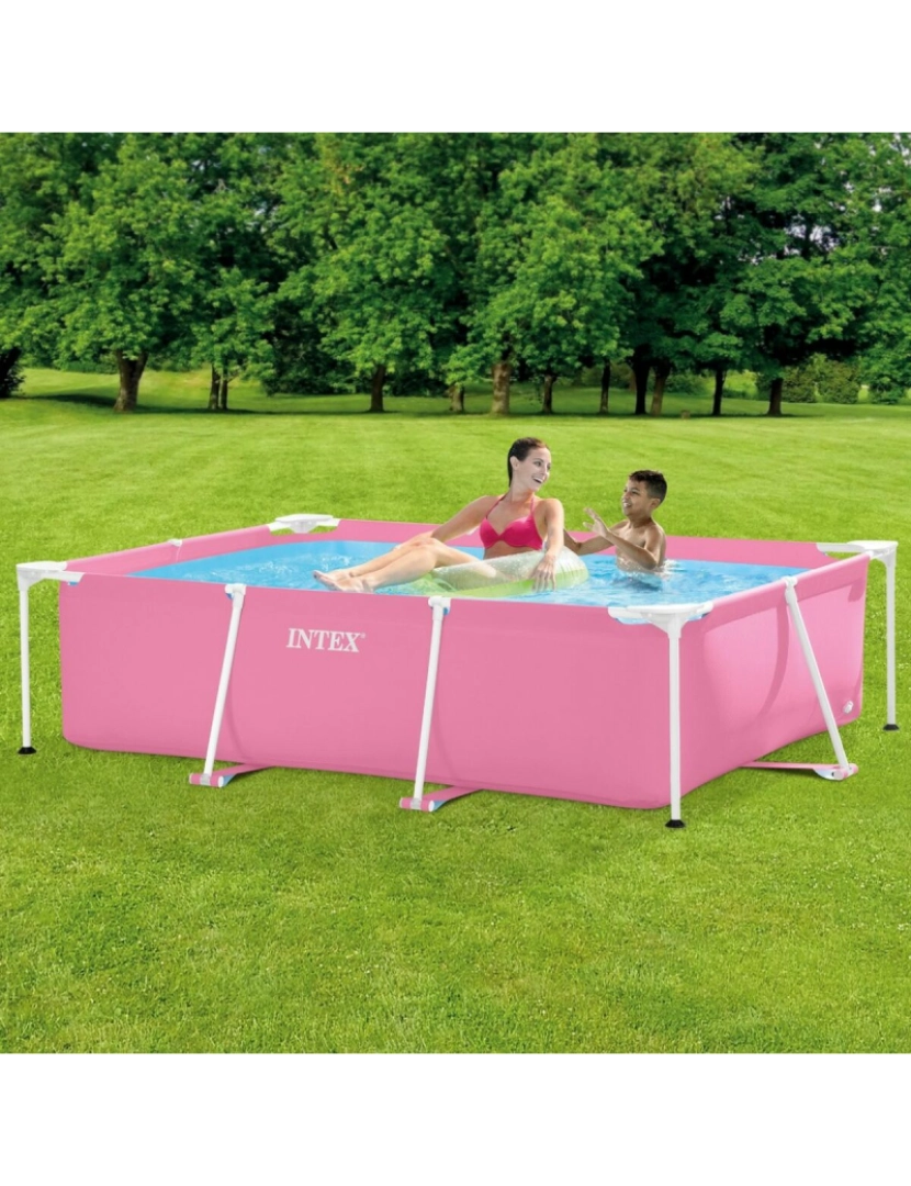 imagem de Piscina Desmontável Intex Small Frame Familiar 28266NP Cor de Rosa 220 x 60 x 150 cm2