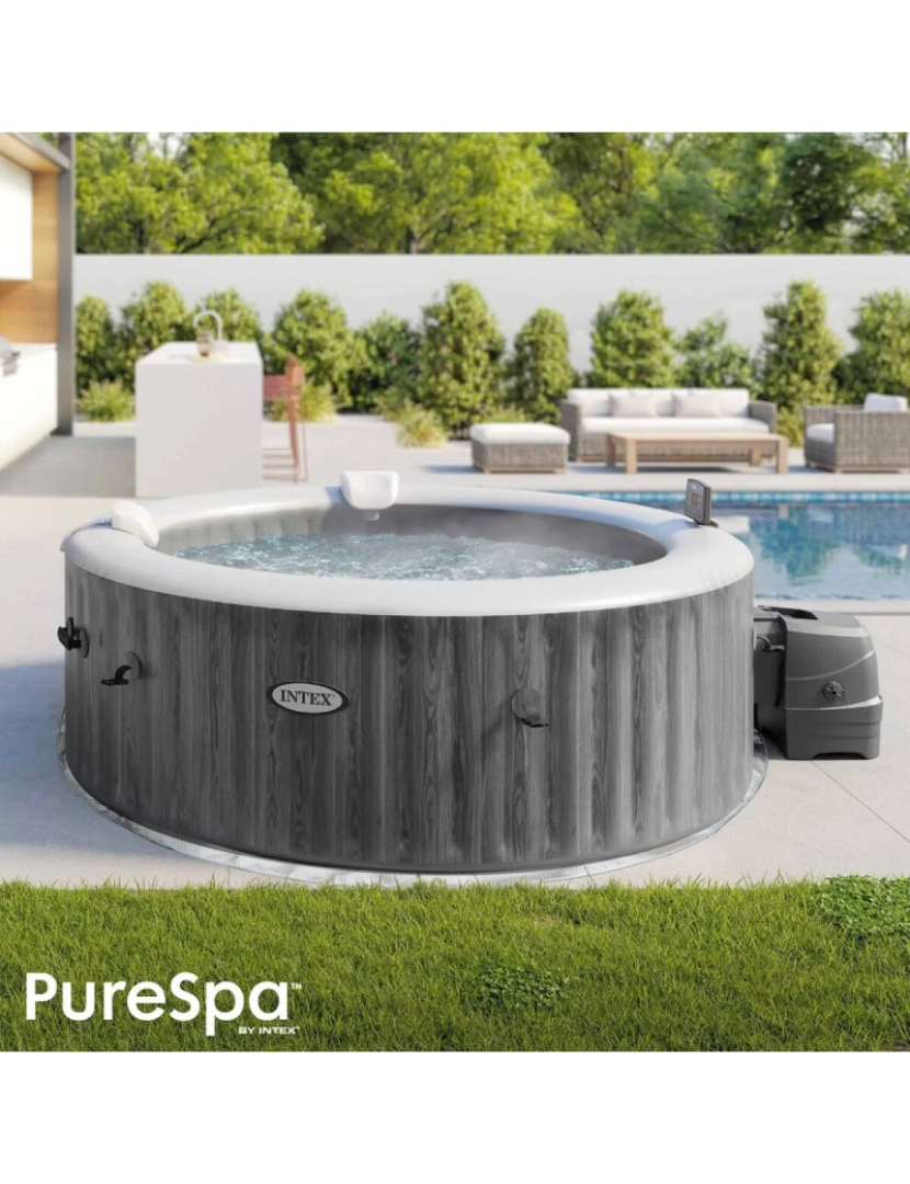 imagem de Spa Insuflável Intex Purespa Greywood Deluxe 28440EX 220-240 V 4 lugares 1741 l/h2