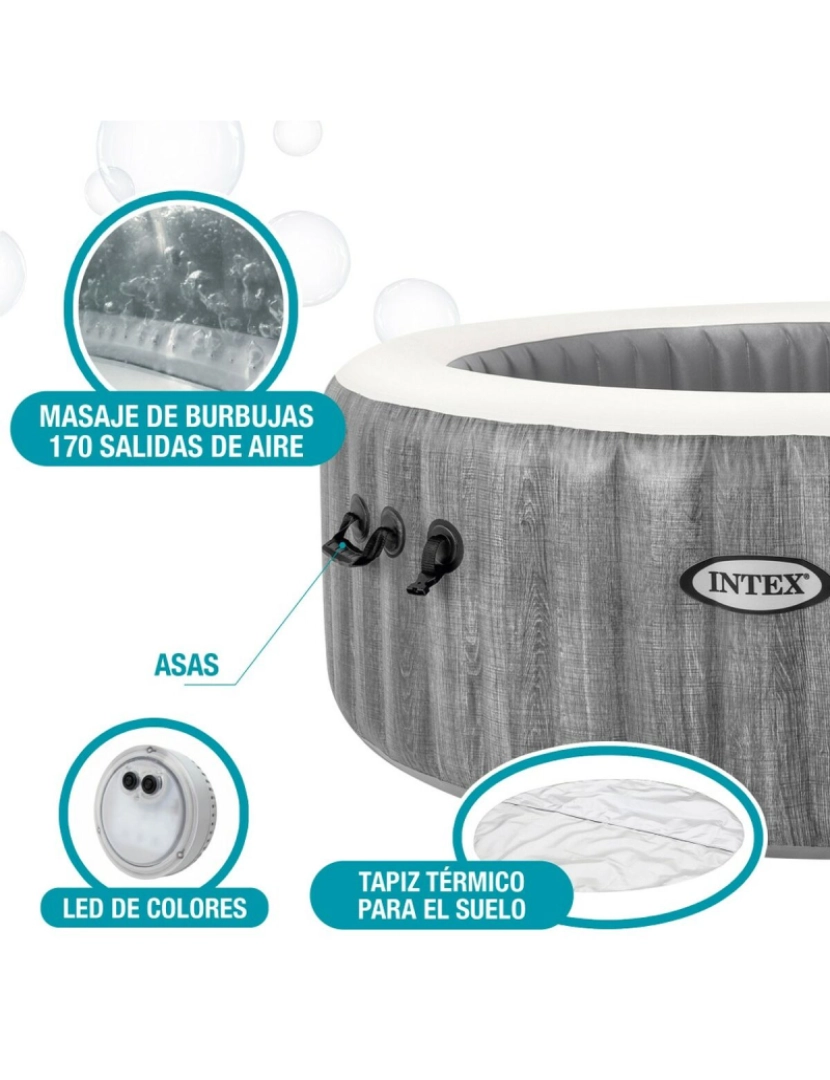 imagem de Spa Insuflável Intex Purespa Greywood Deluxe 28442EX 6 lugares 220-240 V 1741 l/h 1089 L4