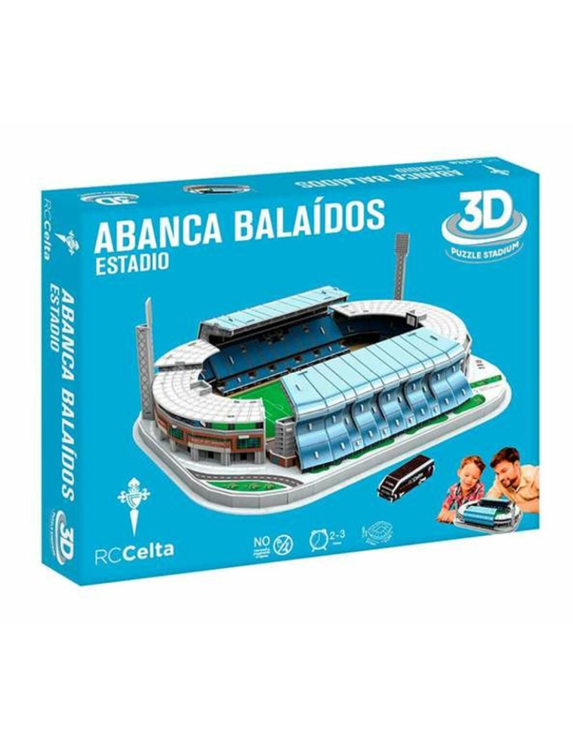 imagem de Puzzle 3D Bandai Abanca Balaídos RC Celta de Vigo Estádio Futebol1