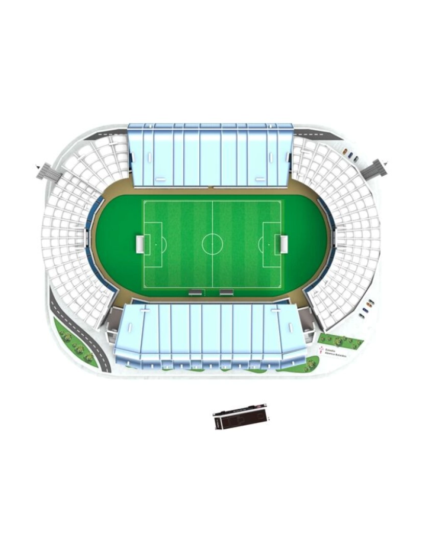 imagem de Puzzle 3D Bandai Abanca Balaídos RC Celta de Vigo Estádio Futebol4