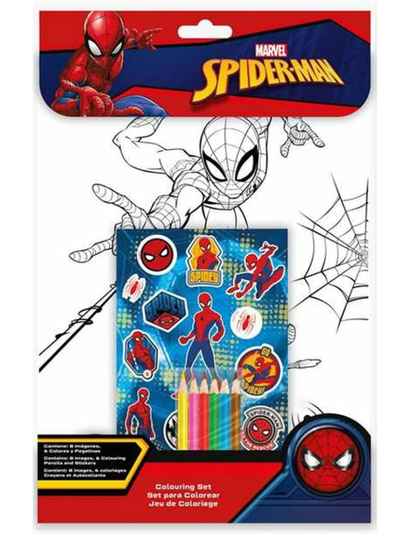 Spider-Man - Bloco com Desenhos para Colorir Spiderman