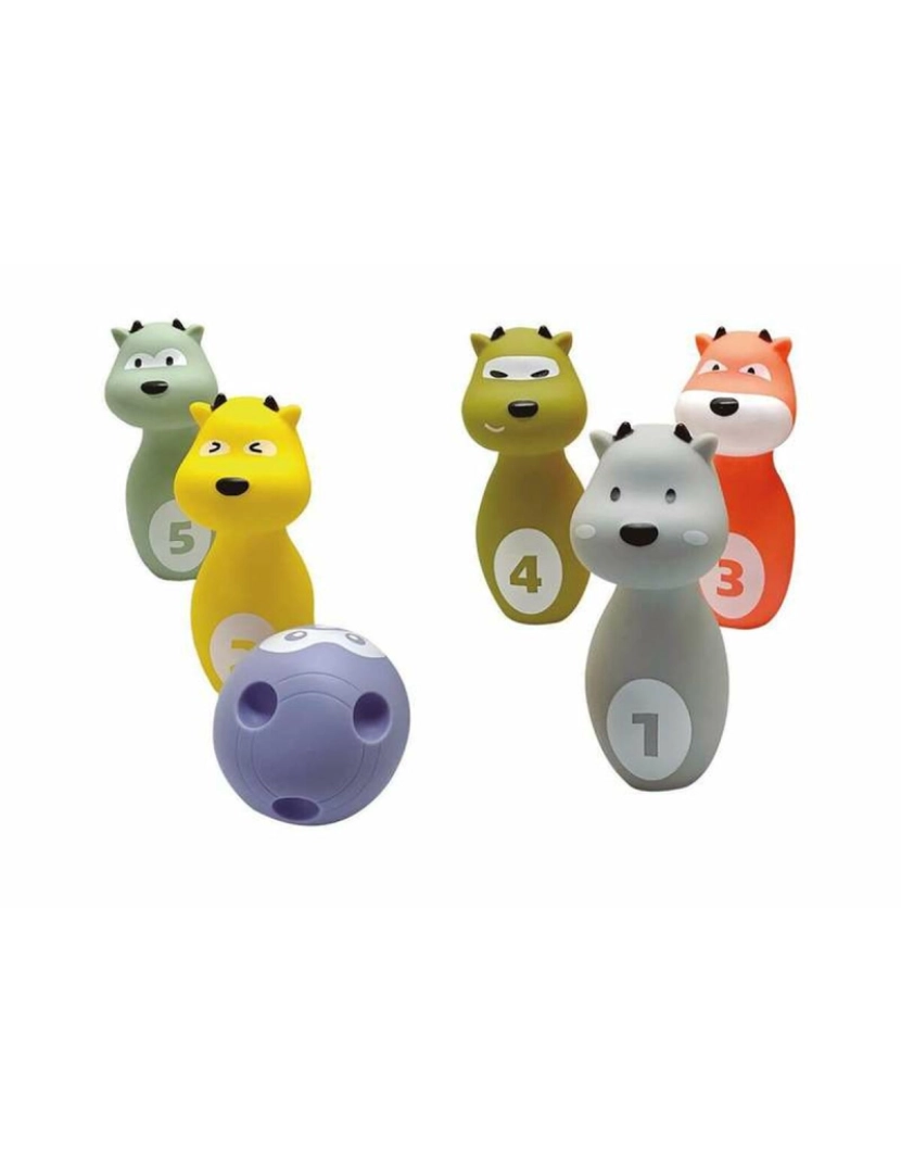 Bigbuy Fun - Jogo de Bolos 16 cm animais