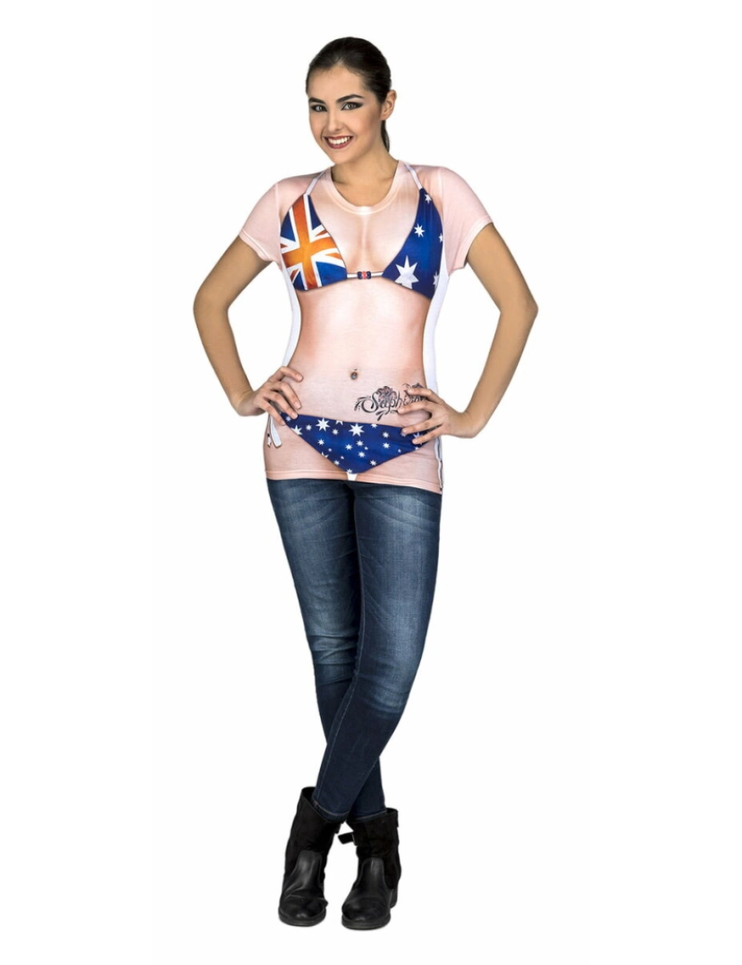 imagem de Fantasia para Adultos My Other Me Australian Girl T-shirt1