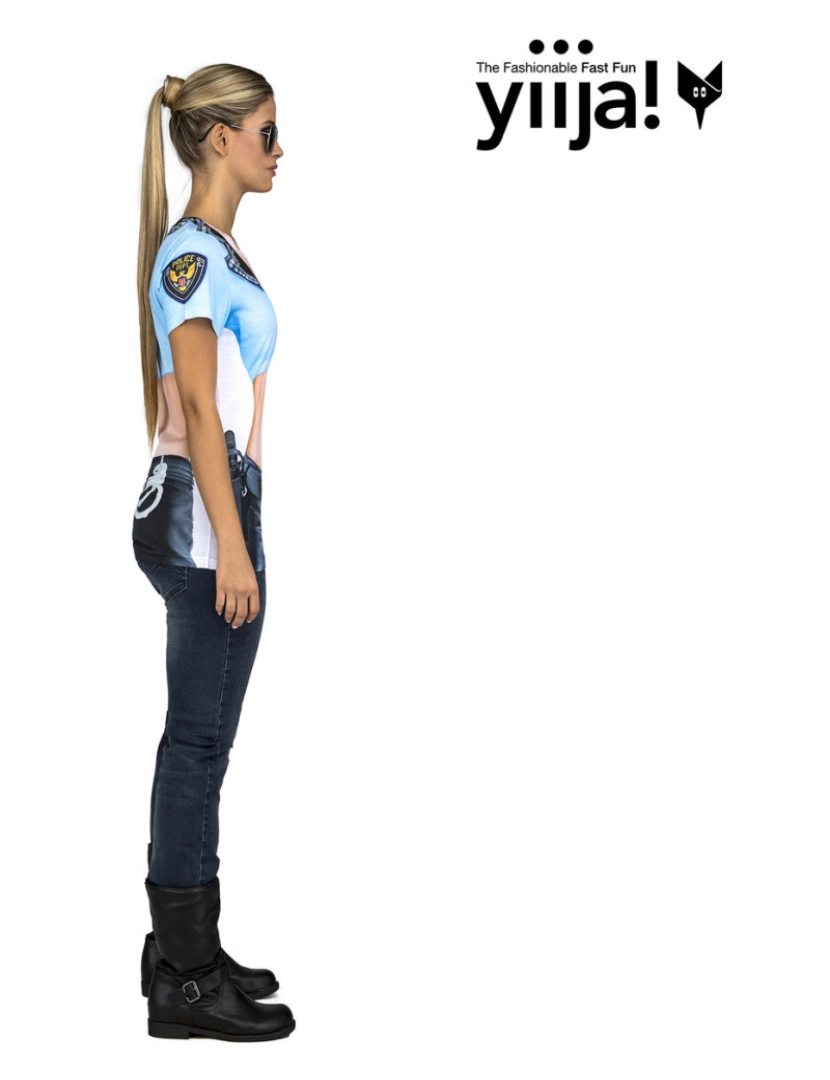 imagem de Fantasia para Adultos My Other Me Polícia Sexy T-shirt4