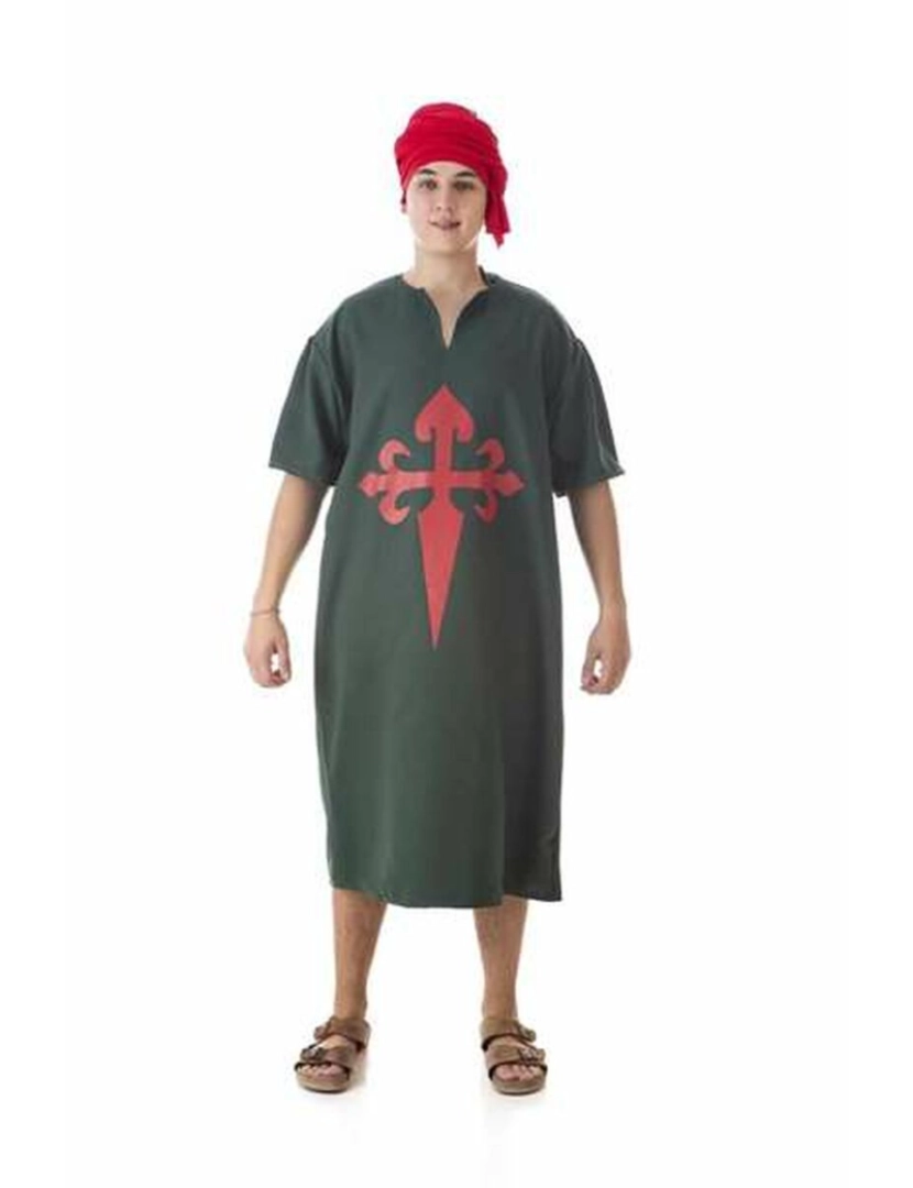 Bigbuy Carnival - Fantasia para Adultos Verde Medieval Túnica 1 Peça