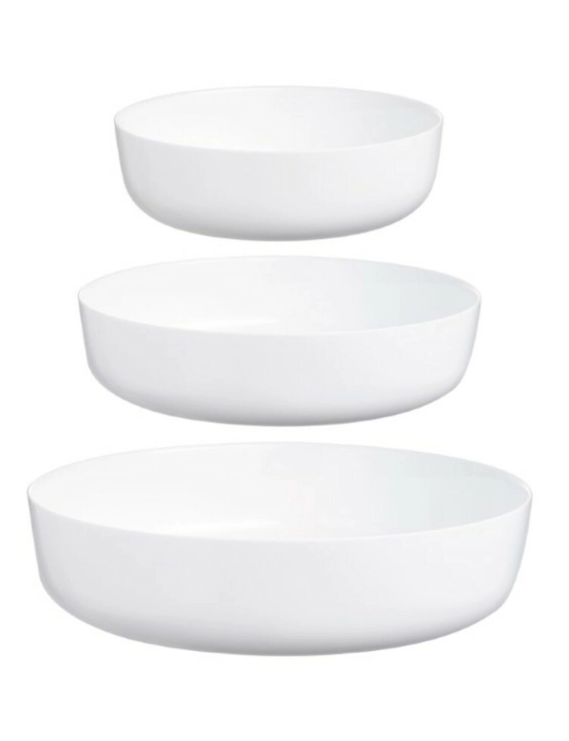 imagem de Recipiente de Cozinha Luminarc Diwali Branco Vidro (3 pcs)2